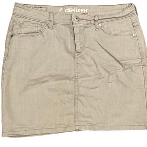 NWOT Y2K Style Light Gray Denim Skirt